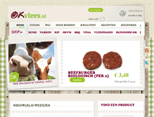 Tablet Screenshot of okvlees.nl